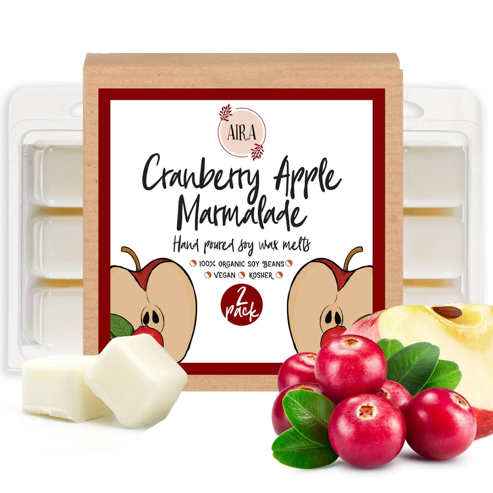 Aira Cranberry Apple Marmalade wax tart for a warm, inviting home fragrance