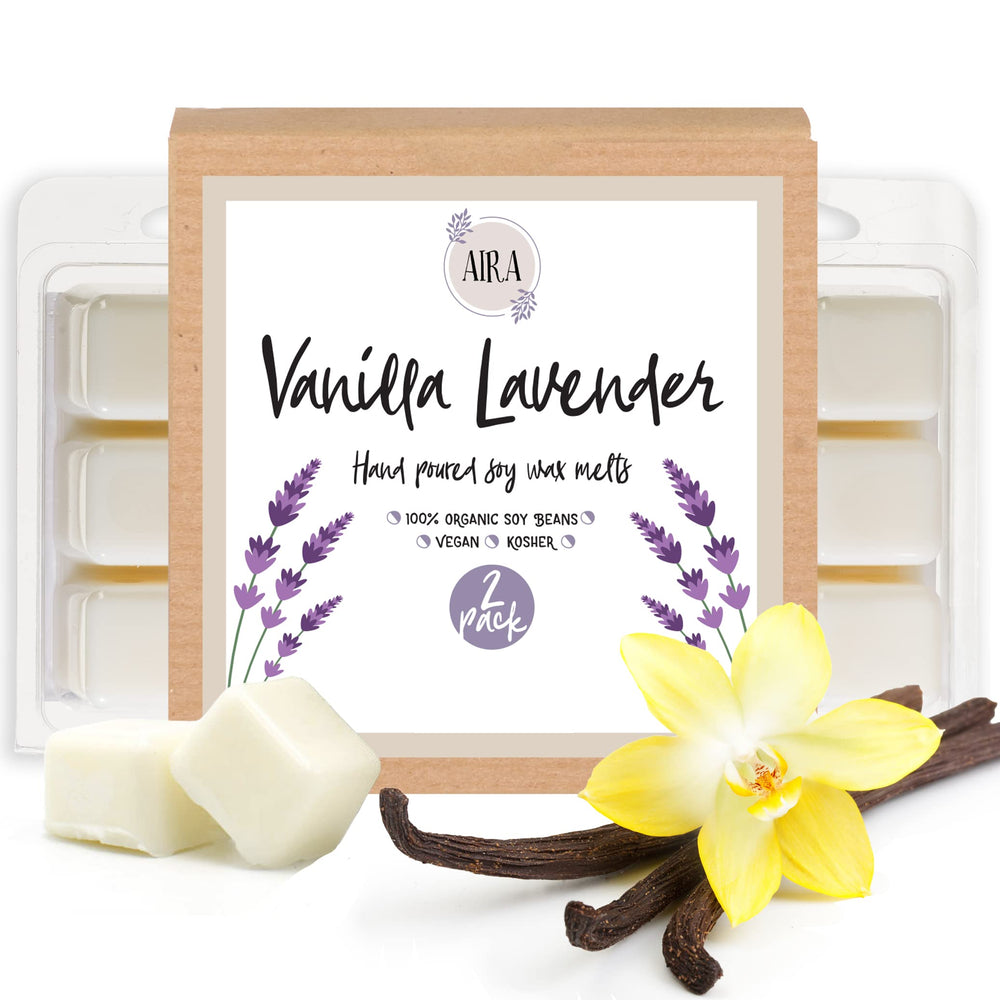 Aira Soy Tarts Vanilla Lavender cubes emit a warm, lasting aroma