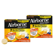 Airborne bottle with tablets conveys daily immune support at home.