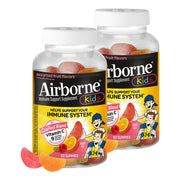Airborne Kids bottle showcasing 500 mg Vitamin C gummies for immune support.
