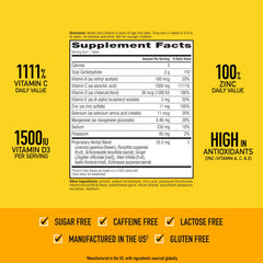 Airborne Zinc immune-support tablet highlighting zinc's role in immune function.