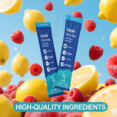 Airivio Super Cortisol Drink glass with Raspberry Lemonade showing soothing evening ritual.