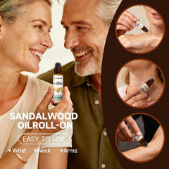 airoomoil Castor & Frankincense Roll-On travel-size bottle for on-the-go care.