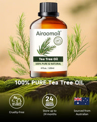 Airoomoil Tea Tree Oil in diffuser setup for fresh room aroma