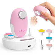 AIRSEE Premium Newborn Nail File close-up with LED light for precise trimming
