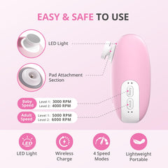 AIRSEE nail file safety stop showcases skin-friendly trimming