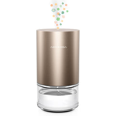 Airversa Desert Titanium waterless diffuser on a desk for room fragrance.