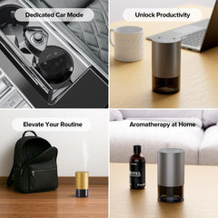 Top panel controls on Airversa diffuser for quick scent changes.