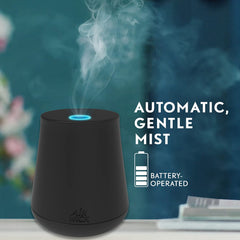 Air Wick Essential Mist Lemon Thyme refill displayed in a bright living room.