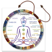 Aisity chakra bracelet for women closeup with seven crystals for balance.