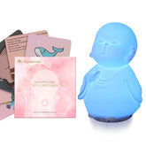Aiysamos Mindfulness Lamp demonstrates breathing cues to guide calm breathing.