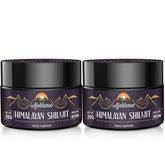 Ajoblanco Shilajit resin bottle highlights pure Himalayan energy support.