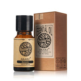 AKARZ Benzoin Essential Oil in a dark glass bottle for pure aroma and skin care.