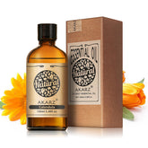AKARZ Calendula Oil bottle scene, ideal for soothing skin and DIY blends.