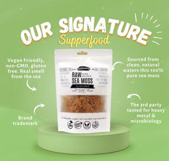al badil Golden Sea Moss gel prep shows smooth texture for smoothies