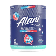 Alani Nu Pre Workout+ Rocket POP bottle ready to energize your workout.