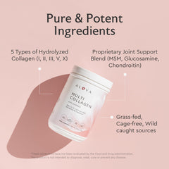 Pouring Alaya Naturals collagen into coffee demonstrates easy mixing for beverages.