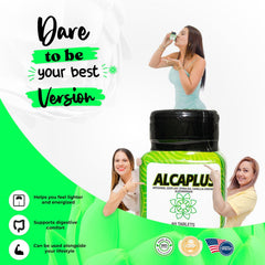 ALCAPLUS Spirulina Energy capsules boost daily vitality and antioxidant support.