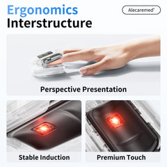 Alecaremed battery compartment image stresses quick replacement for uninterrupted use.