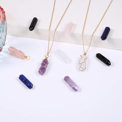 AlexCRAFT amethyst hexagonal point for calming, creative crafting.