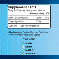 ALFA VITAMINS CollagenC capsules close-up ideal for daily hair, nails, and joint care