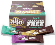 Alio protein bars variety box with three flavors for on-the-go protein