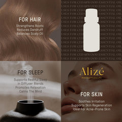 USDA Organic label on Alizé Cedarwood oil for eco-conscious customers.