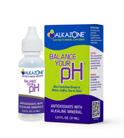 Alkazone Balance drop-pour: easy dosing to alkalize water with antioxidants.