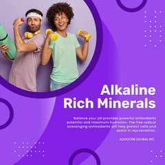 AlkaZone drops dispensing into water for quick alkalization.