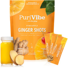 All About Juicing ginger shot pineapple-turmeric stick pack ready to enjoy for daily immunity support.