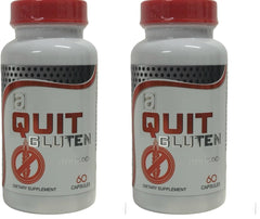 All Nue Quit Gluten pack two bottles offer digestive comfort after gluten-containing meals