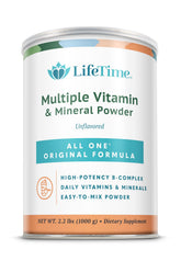 All One multivitamin powder original bottle showing complete daily nutrition in one serving.