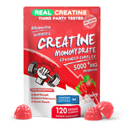 Allcoovita Creatine Gummy bottle front for convenient workout support.