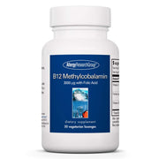 Allergy Research Group B12 bottle showing pure, hypoallergenic daily supplement