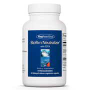 Allergy Research Group Biofilm Neutralizer bottle showing vegetarian capsules for potential support