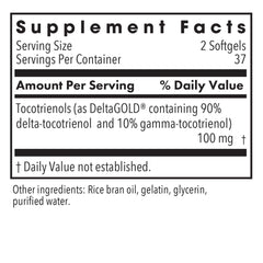 Allergy Research Group Delta-Fraction Tocotrienols softgels close-up; daily antioxidant support.