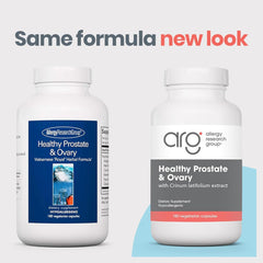 Allergy Research Group formula bottle emphasizing detox and immune support