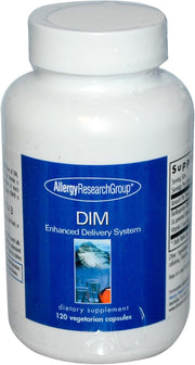 Allergy Research Group DIM Enhanced Delivery bottle front showing hormonal balance potential