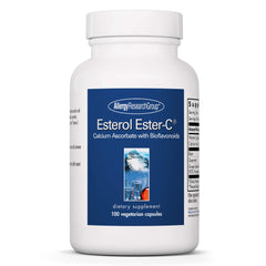 Allergy Research Group Esterol Ester-C bottle shown with bioflavonoids for immune support.