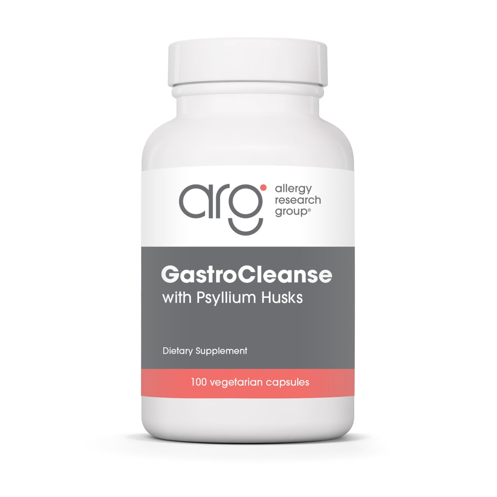 Allergy Research Group Gastro Cleanse bottle front with capsules for daily gut support