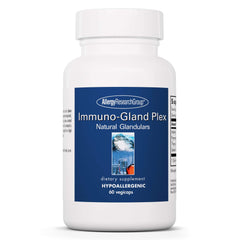 Allergy Research Group Immuno-Gland Plex bottle with capsules for immune balance.