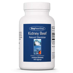 Allergy Research Group Kidney Beef Supplement bottle with capsules for daily use