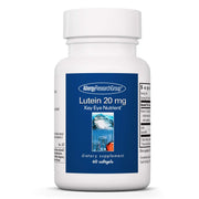 Allergy Research Group lutein softgel bottle supports eye health.