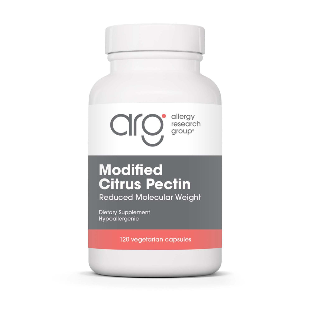 Allergy Research Group Modified Citrus Pectin bottle for gentle digestive support and natural detox.