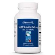 Allergy Research Group nattokinase bottle highlighting circulatory support potential