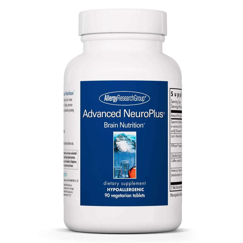 Allergy Research Group NeuroPlus bottle front for brain support and focus