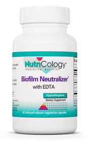 Allergy Research Group Nutricology Biofilm Neutralizer bottle with capsules for daily support