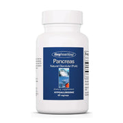 Allergy Research Group Pancreas pork supplement bottle for daily digestive support.