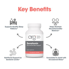 Allergy Research Group Seratonin sleep support capsules promote restful nights.