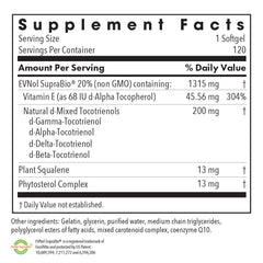 Allergy Research Group Tocomin SupraBio softgels ready for daily use.